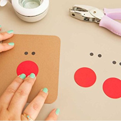 Fiskars 23527097J Circle Hand Punch, 1/4 Inch, Purple