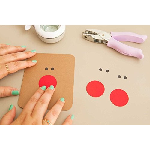 Fiskars 23527097J Circle Hand Punch, 1/4 Inch, Purple