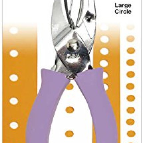 Fiskars 23527097J Circle Hand Punch, 1/4 Inch, Purple