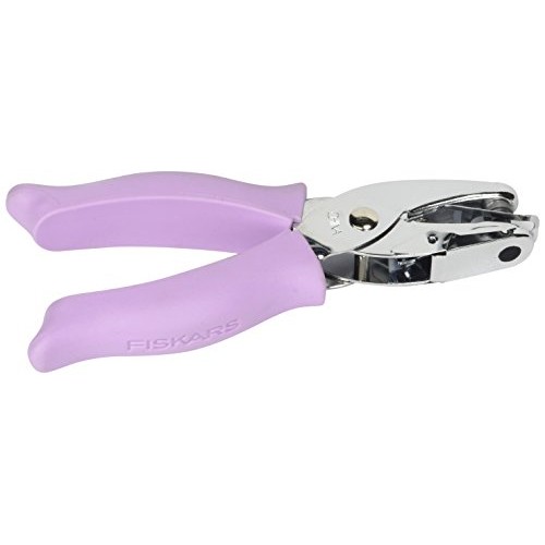 Fiskars 23527097J Circle Hand Punch, 1/4 Inch, Purple