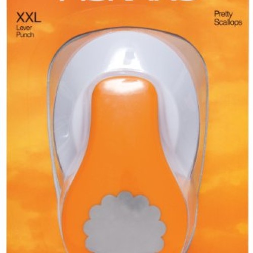 Fiskars 2X-Large Lever Punch, Pretty Scallops