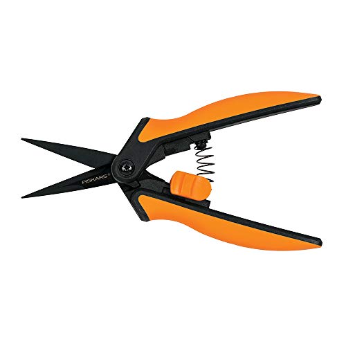 Fiskars 399241-1002 Micro-Tip Pruning Snips, Non-Stick Blades, 2 C...