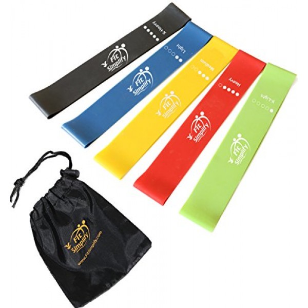 Fit Simplify Resistance Loop Exercise Bands for Home Fitness, Stre...