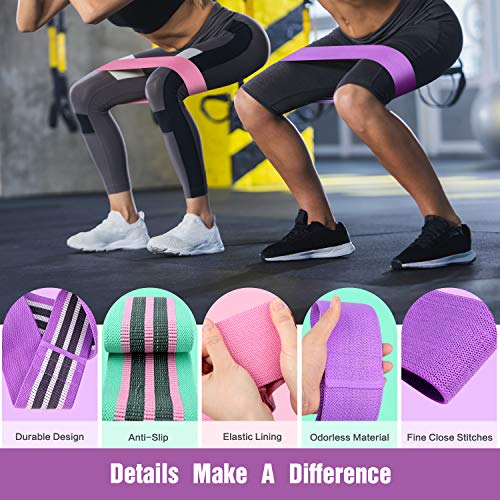 Resistance Bands for Legs and Butt Exercise Bands - Non Slip Elast...