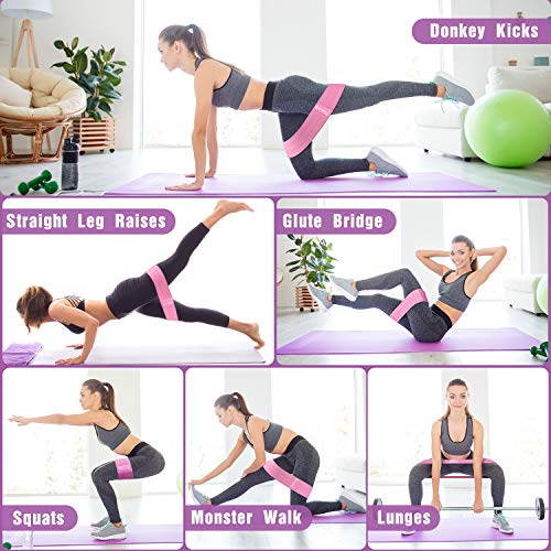 Resistance Bands for Legs and Butt Exercise Bands - Non Slip Elast...