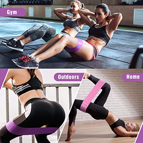 Resistance Bands for Legs and Butt Exercise Bands - Non Slip Elast...
