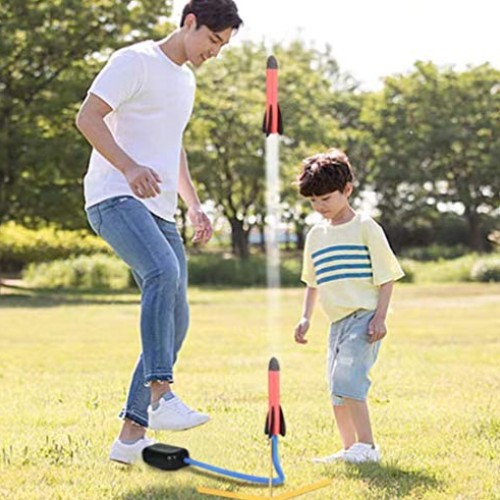 Toy Rocket Launcher for Kids – Shoots Up to 100 Feet – 3 Colorful ...