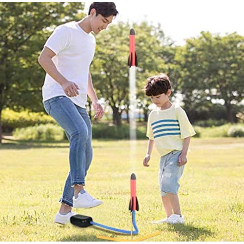 Toy Rocket Launcher for Kids – Shoots Up to 100 Feet – 3 Colorful ...