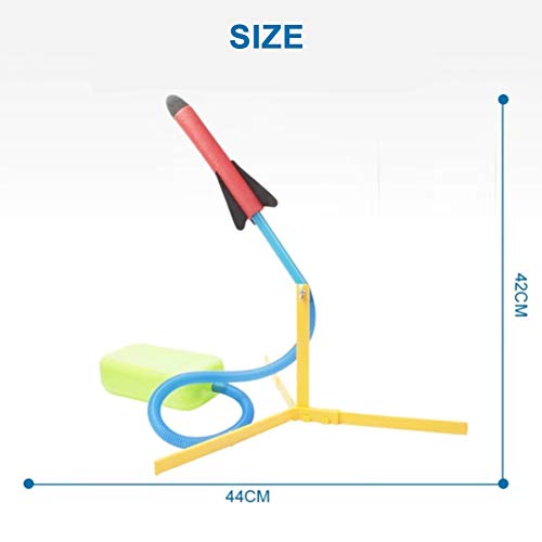 Toy Rocket Launcher for Kids – Shoots Up to 100 Feet – 3 Colorful ...