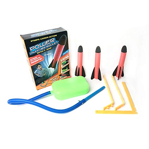 Toy Rocket Launcher for Kids – Shoots Up to 100 Feet – 3 Colorful ...
