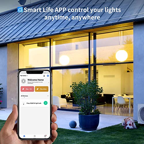 Fitop Smart Bulbs, WiFi LED Smart Light Bulb, RGBCW Color Changing...