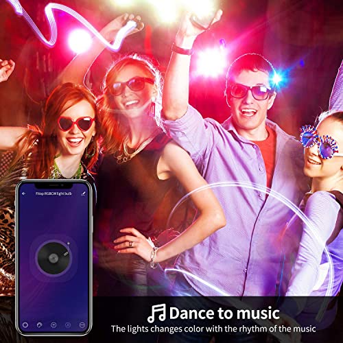 Fitop Smart Bulbs, WiFi LED Smart Light Bulb, RGBCW Color Changing...