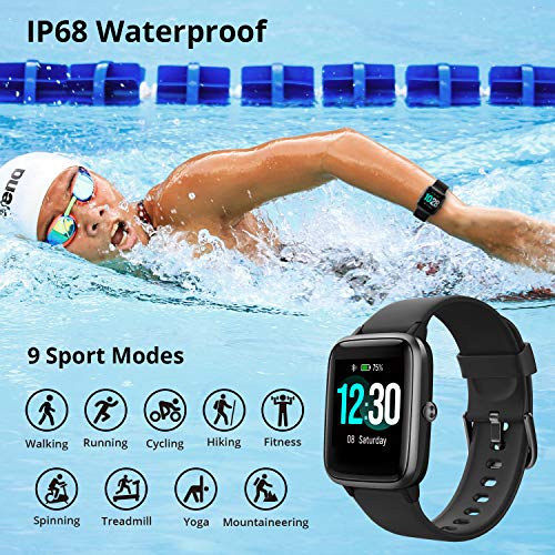 Fitness Tracker with Heart Rate Monitor, Fitpolo Smart Watch 1.3 i...