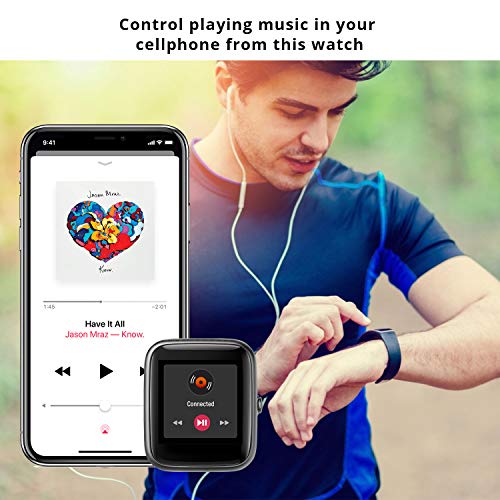 Fitness Tracker with Heart Rate Monitor, Fitpolo Smart Watch 1.3 i...