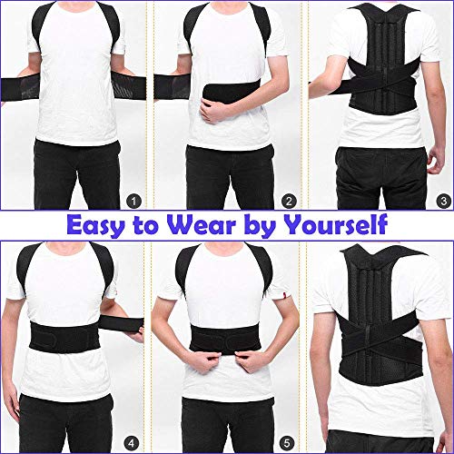 Back Brace Posture Corrector for Women and Men Back Lumbar Support...