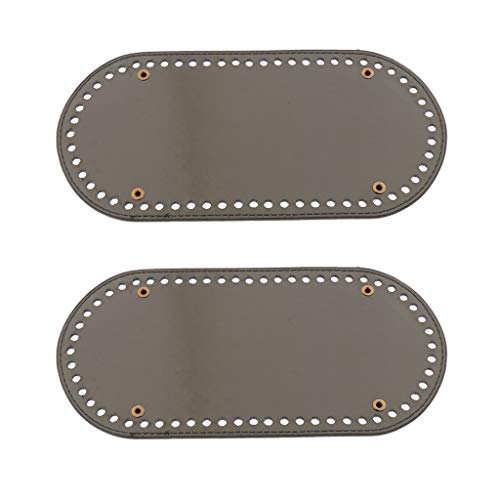 Fityle 2X Crocheting PU Bag Bottom Shaper Mat Cushion DIY Pad Inse...