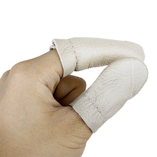 Fityle Leather Thumb & Finger Protectors Guards Hand Craft Needle ...