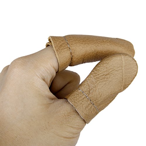 Fityle Leather Thumb & Finger Protectors Guards Hand Craft Needle ...