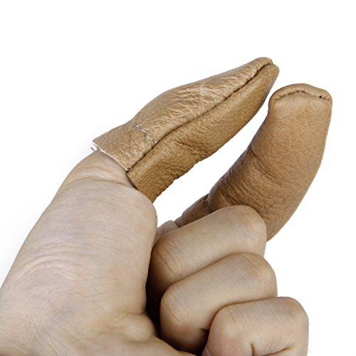 Fityle Leather Thumb & Finger Protectors Guards Hand Craft Needle ...
