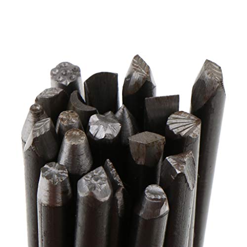 Fityle Metal Stamp Punch Set Hardened Carbon Steel Metal Stamp Des...