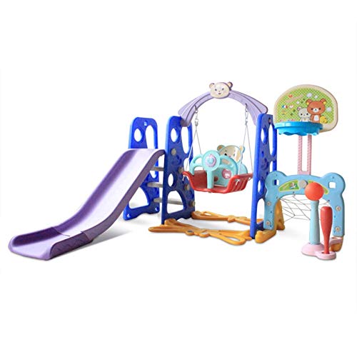 Fiudx Kids Slide Swing Set,Toddler Climber Playground, Sturdy Baby...