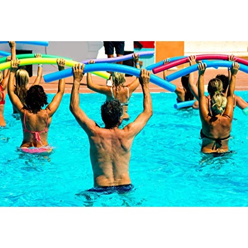 Fix Find - Pool Noodles - 5 Pack of 52 Inch Hollow Foam Pool Swim ...