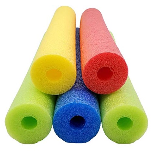 Fix Find - Pool Noodles - 5 Pack of 52 Inch Hollow Foam Pool Swim ...