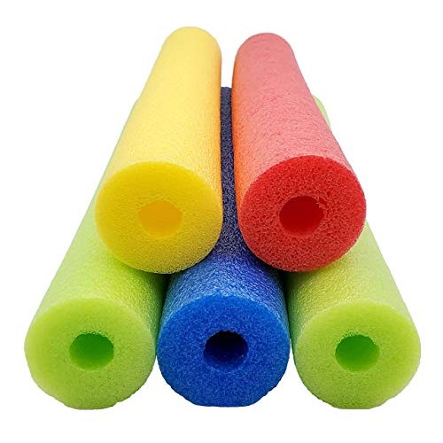 Fix Find - Pool Noodles - 5 Pack of 52 Inch Hollow Foam Pool Swim ...