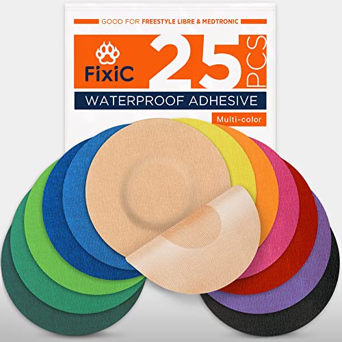Fixic Freestyle Adhesive Patch 25 PCS – Good for Libre 1, 2, 3 – E...