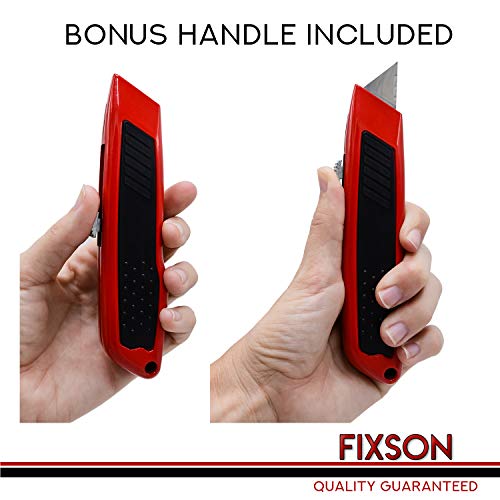 Fixson Utility Knifes Replacement Blades, 100 Pack Spare Blade P...
