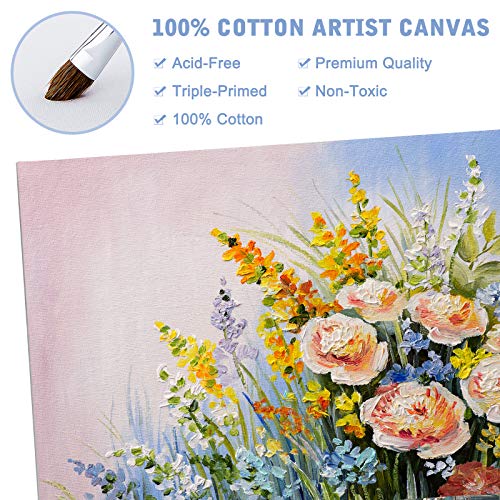 Canvas Boards for Painting Canvas Panels Multi Pack, 4x4, 5x7, 8x1...