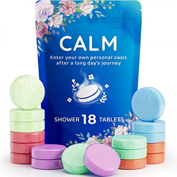 18-Pack Shower Steamers Aromatherapy-Shower Bath Bombs with Essent...