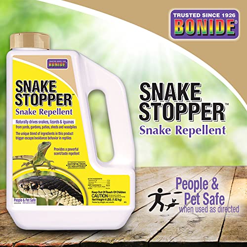 Bonide Snake Stopper Snake Repellent, 4 lb. Ready-to-Use Granules ...