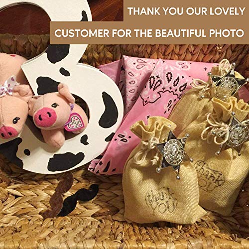 FLAIRYLAND 50 Pcs 4.7 x 7.5 inch Linen Burlap Bags with Jute Draws...