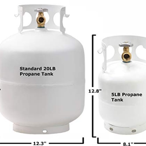 Flame King YSN011 11 Pound Steel Propane Tank Cylinder With Type 1...
