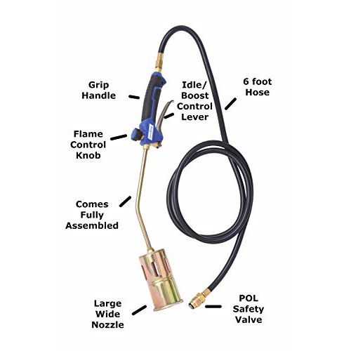 Flame King YSNAX1-061 Propane Torch Kit Heavy Duty Weed Burner, 32...