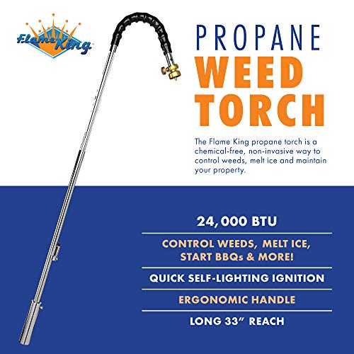 Flame King YSNPQ810CGAb 24,000 BTU Propane Torch Weed Burner with ...