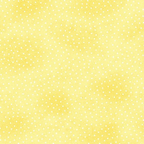 Comfy Flannel Yellow Tonal Micro Dot Fabric Sold by The Yard
