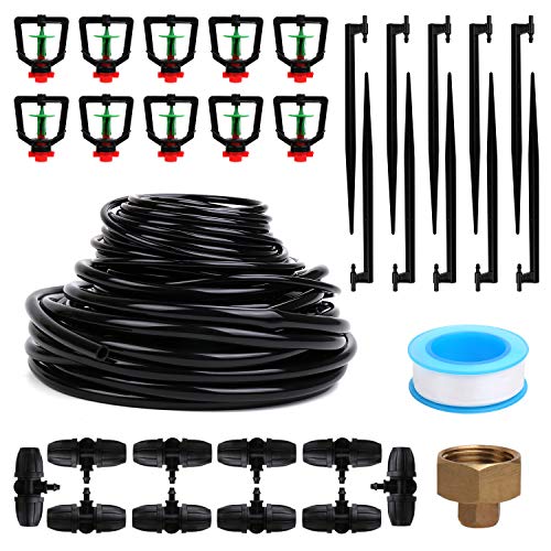 Flantor Garden Irrigation System, 1/4 Blank Distribution Tubing W...