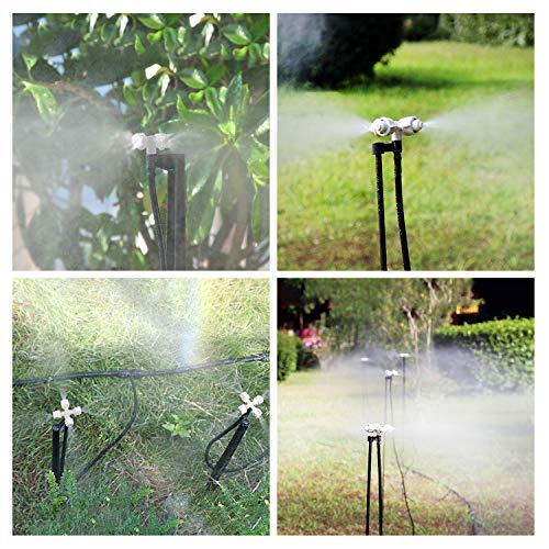 Flantor Garden Irrigation System,100ft Irrigation System 1/2 & 1/...