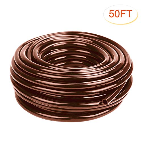 Flantor Garden Irrigation Tubing,3/8 Blank Distribution Tubing 50...