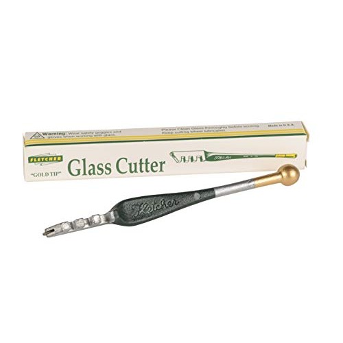 Fletcher-Terry Gold-Tip Handheld Glass Cutter, Cutting Tool Carbide