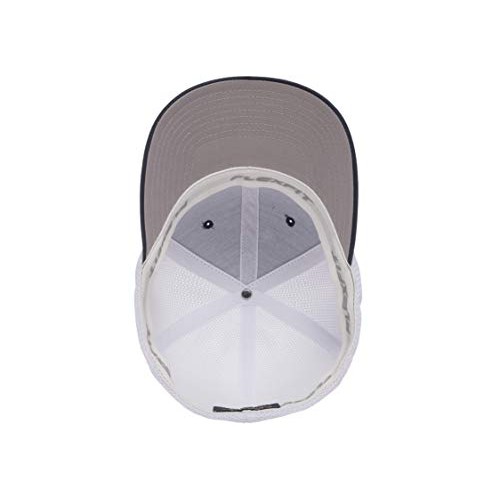 Flexfit Mens Trucker Mesh Cap-2-Tone, Navy/White, One Size Fits All