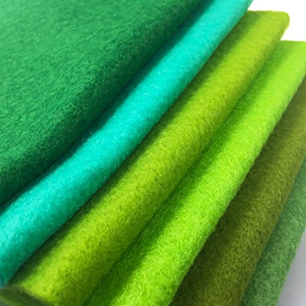 flic-flac 42pcs1.4mm Thick Soft Felt Fabric Sheet Assorted Color F...