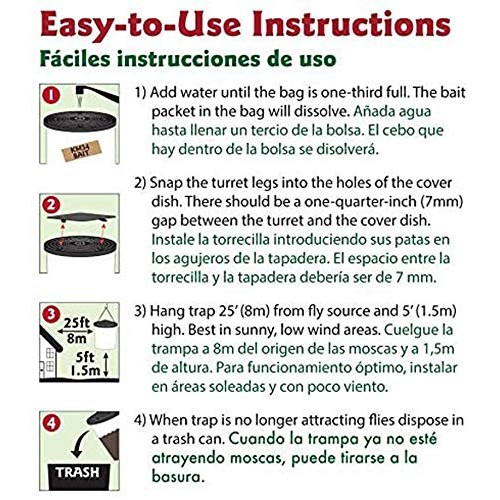 Flies Be Gone Fly Trap - Disposable Non Toxic Fly Catcher - Made i...