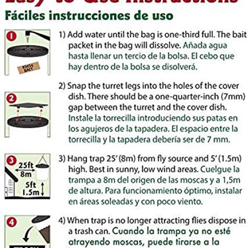 Flies Be Gone Fly Trap - Disposable Non Toxic Fly Catcher - Made i...