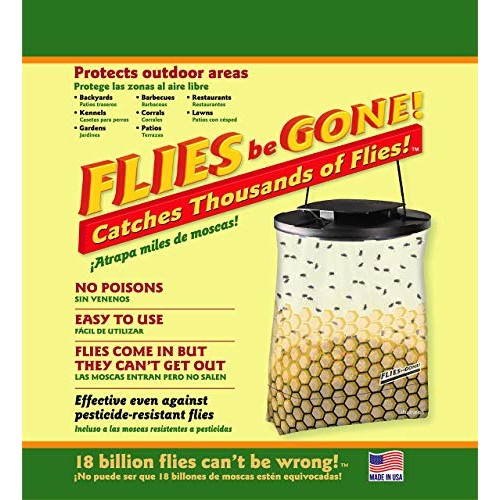 Flies Be Gone Fly Trap - Disposable Non Toxic Fly Catcher - Made i...