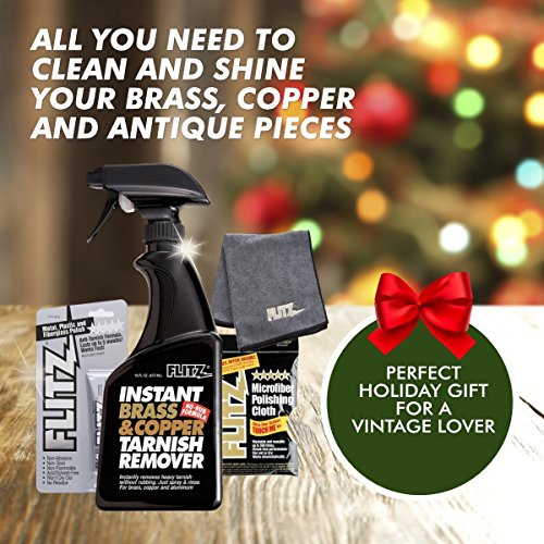 Flitz BC 01806 Instant Brass and Copper Tarnish Remover 16 oz Spra...