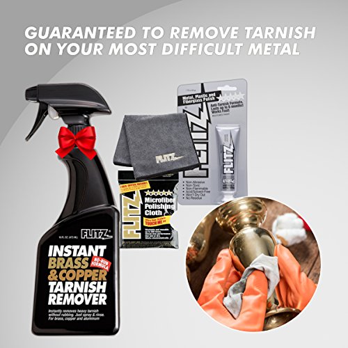Flitz BC 01806 Instant Brass and Copper Tarnish Remover 16 oz Spra...