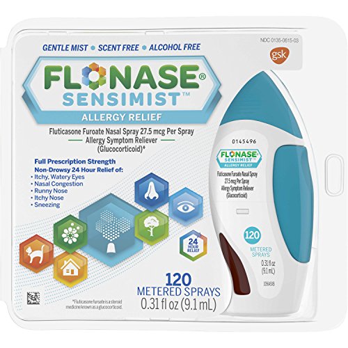 Flonase Sensimist 24hr Allergy Relief Nasal Spray, Gentle Mist, Sc...